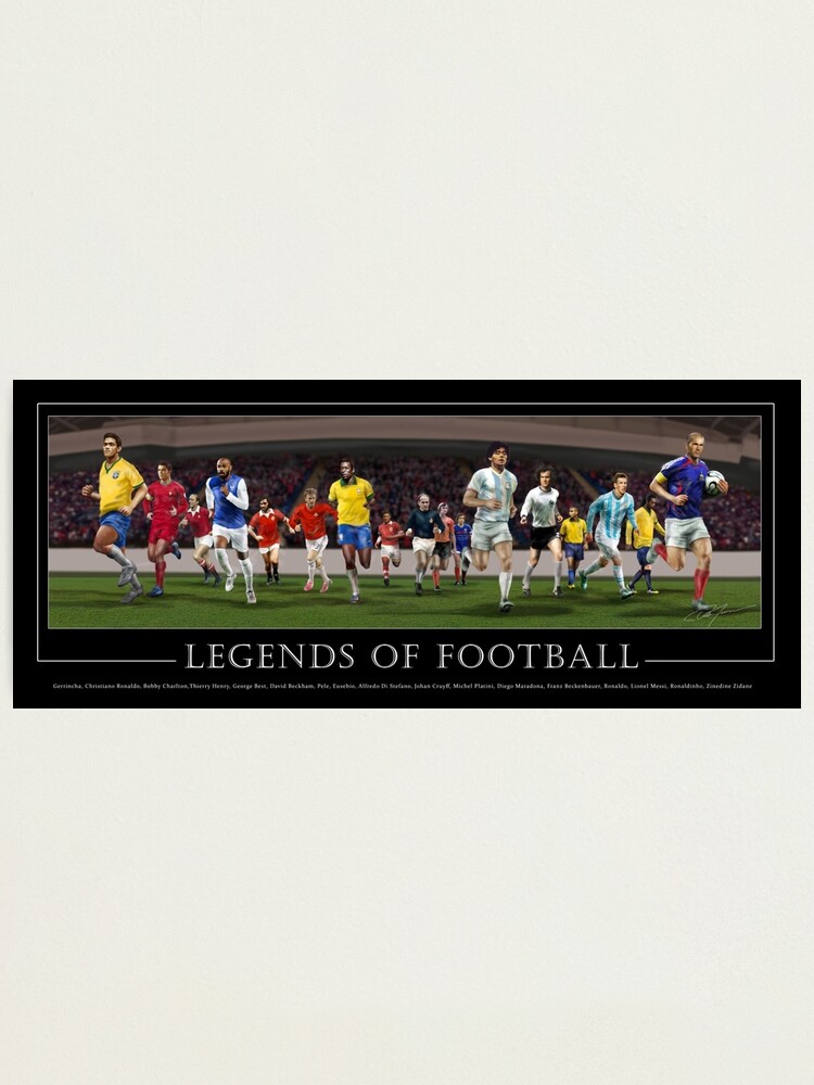 Wall Art Canvas Print of Maradona Zidane & Pele Table Football