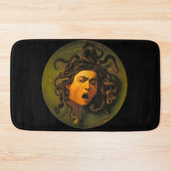 Medusa head painting Bath Mat