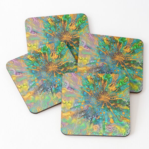 Item preview, Deepdream floral fractalize space abstraction designed and sold by blackhalt.