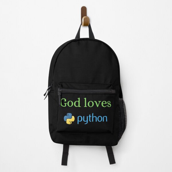 Item preview, God Loves Python designed and sold by ChristianCoding.