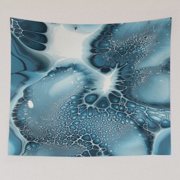 Item preview, Calming Blue Pool - Fluid Art Pour designed and sold by Rachel Pile.