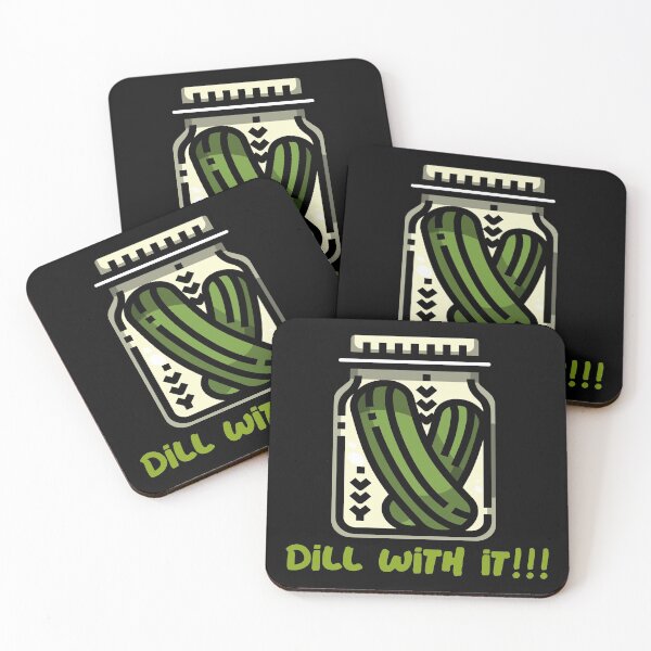 Item preview, Dill With It Pickle Pun Humorous designed and sold by YueHeng Creates ⭐⭐⭐⭐⭐.