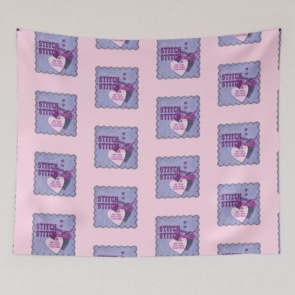 Item preview, Jean Patch: Stitch by Stitch...(on Pink) designed and sold by PawsitiveMum.