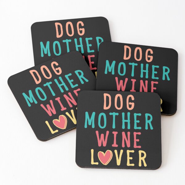 Item preview, Vintage Dog Mother Wine Lover designed and sold by taby2you.