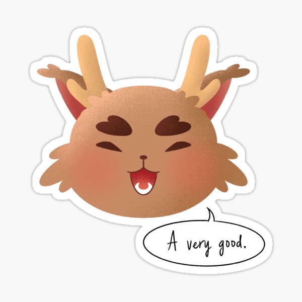 Mephi saying "A very good." Sticker
