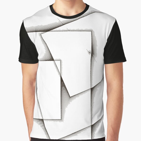 Graph Paper Graphic T-Shirt