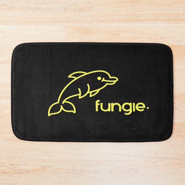 Item preview, fungie  the dolphin klub yellow on black  designed and sold by Flirt-Teez.