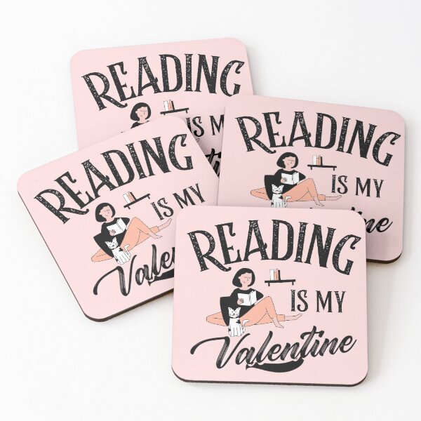 Item preview, Reading is my valentine Sticker Design  designed and sold by PositiveStudio.