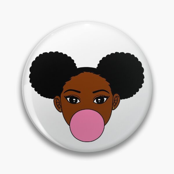 Item preview, Black Girl With Afro Puffs and Bubble Gum designed and sold by Deanna McRae.