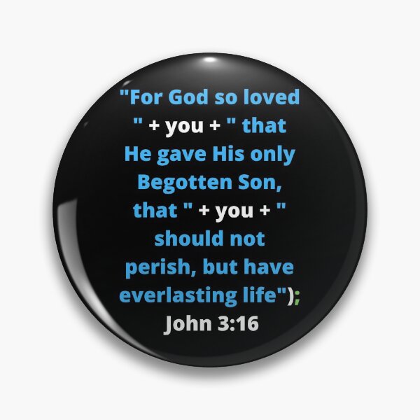 Item preview, For God So Loved You Code designed and sold by ChristianCoding.