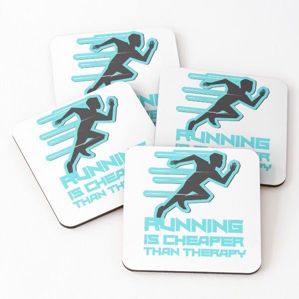 Item preview, Running Is Cheaper Than Therapy Blue designed and sold by Xrizen  Designs.