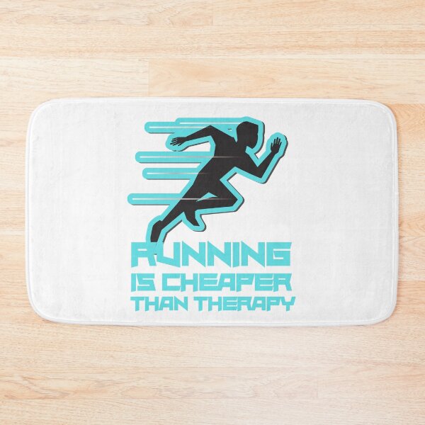 Item preview, Running Is Cheaper Than Therapy Blue designed and sold by Xrizen  Designs.