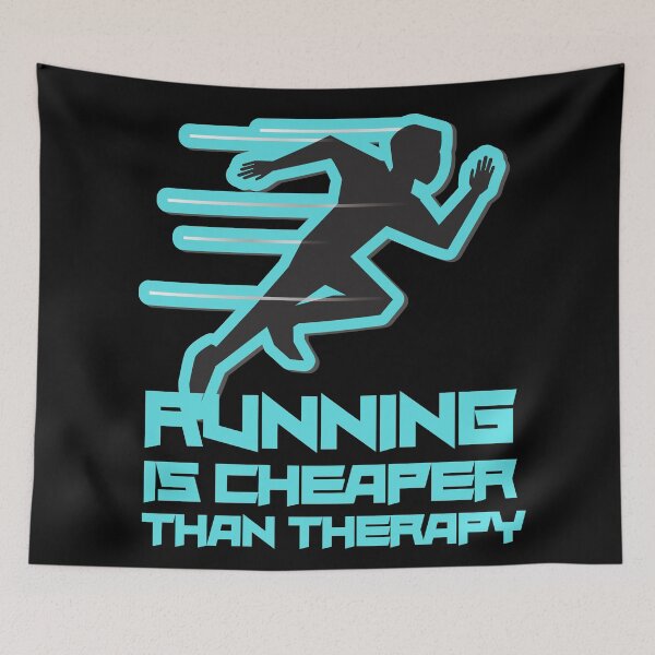 Item preview, Copy of Running Is Cheaper Than Therapy Blue designed and sold by Xrizen  Designs.