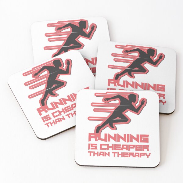 Item preview, Running Is Cheaper Than Therapy Red designed and sold by Xrizen  Designs.