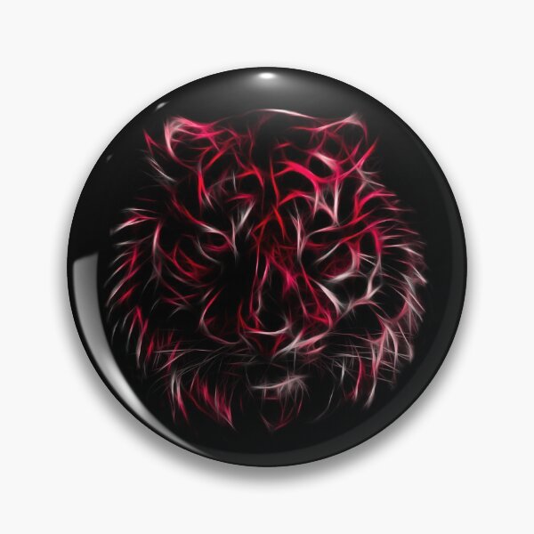 Item preview, Red Tiger Head Fractal Art designed and sold by Estetis.