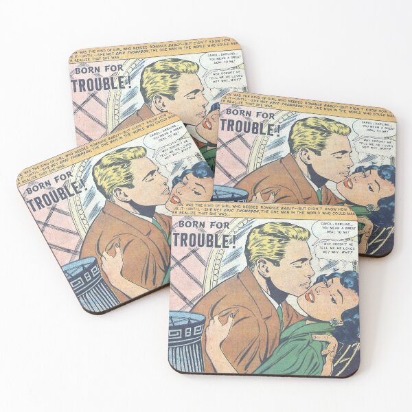 Item preview, Born For Trouble Vintage Comic designed and sold by LittleIconShop.