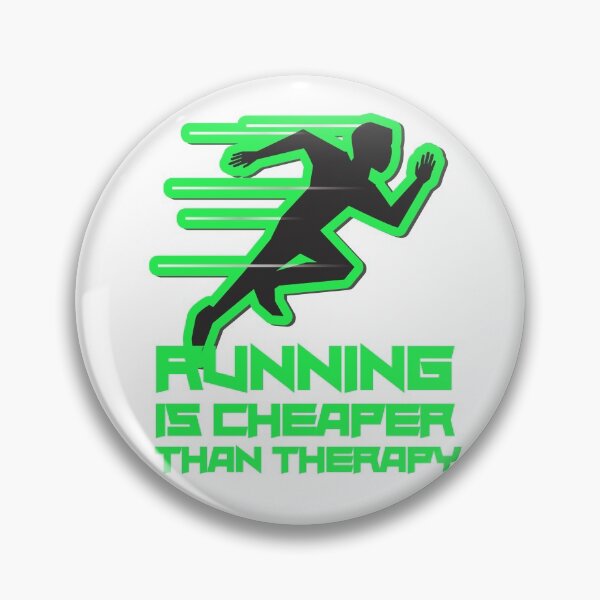 Item preview,  Running Is Cheaper Than Therapy Green designed and sold by Xrizen  Designs.
