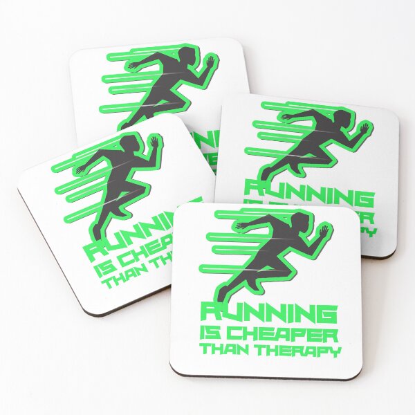 Item preview,  Running Is Cheaper Than Therapy Green designed and sold by Xrizen  Designs.