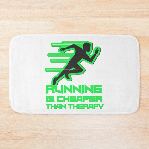 Item preview,  Running Is Cheaper Than Therapy Green designed and sold by Xrizen  Designs.