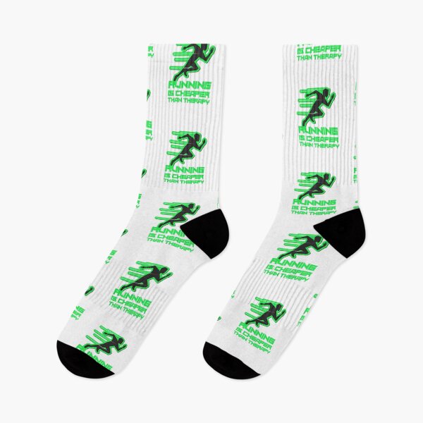 Item preview,  Running Is Cheaper Than Therapy Green designed and sold by Xrizen  Designs.