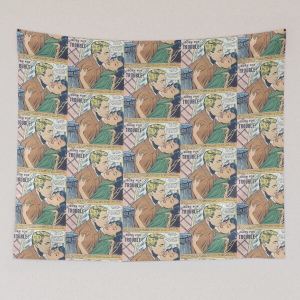 Item preview, Born For Trouble Vintage Comic designed and sold by LittleIconShop.