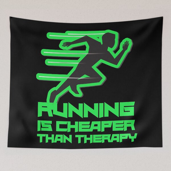 Item preview, Copy of Running Is Cheaper Than Therapy Green designed and sold by Xrizen  Designs.