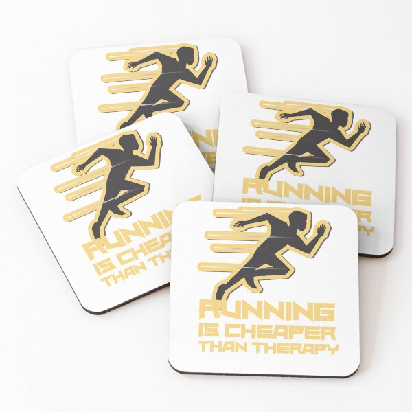 Item preview, Running Is Cheaper Than Therapy Yellow designed and sold by Xrizen  Designs.