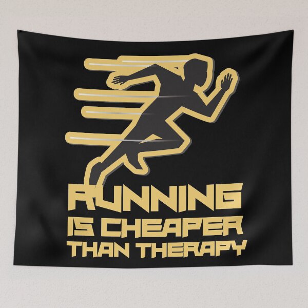 Item preview, Copy of Running Is Cheaper Than Therapy Yellow designed and sold by Xrizen  Designs.