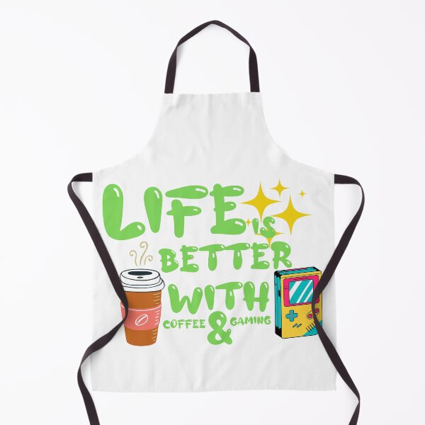 Item preview, Life Is Better With Coffee And Gaming Green designed and sold by Xrizen  Designs.