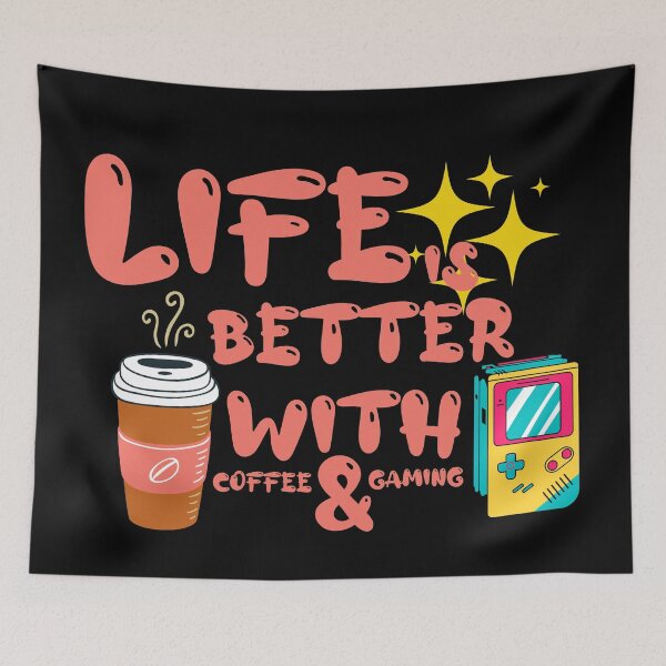 Item preview, Copy of Life Is Better With Coffee And Gaming Red designed and sold by Xrizen  Designs.