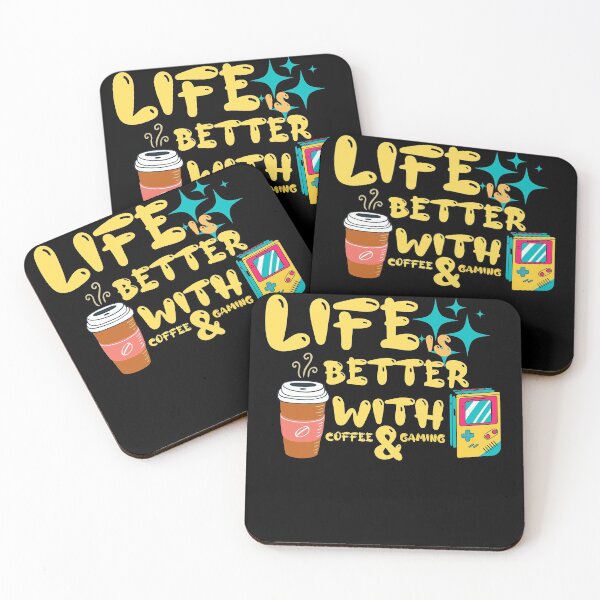 Item preview, Copy of Life Is Better With Coffee And Gaming Yellow designed and sold by Xrizen  Designs.