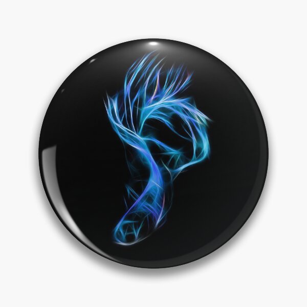 Item preview, Beautiful Blue Halfmoon Betta Fish Fractal Art designed and sold by Estetis.
