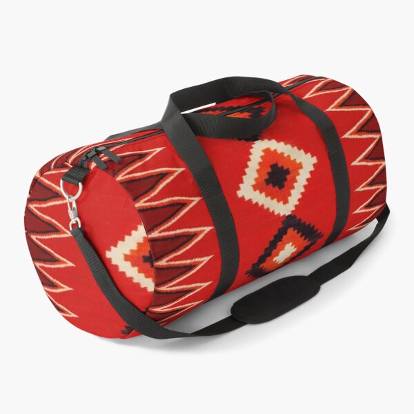 NAVAJO 1890 CHILD BLANKET - GENUINE NATIVE AMERICAN HISTORIC ART Duffle Bag