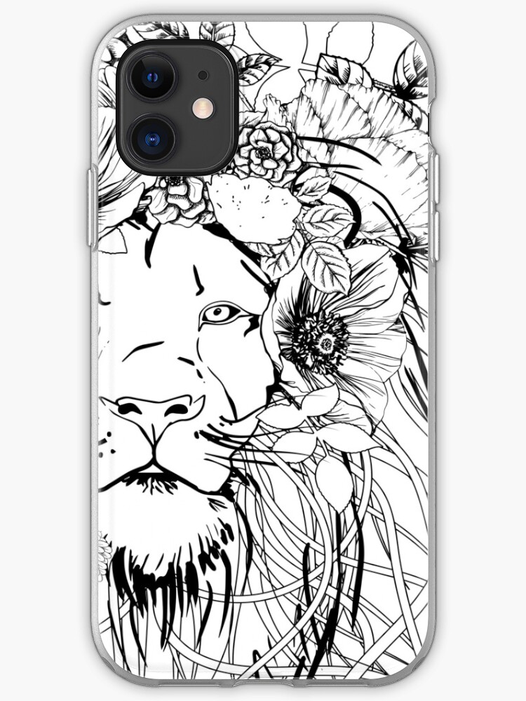 Floral lion iPhone 11 case Floral lion iPhone 11 case