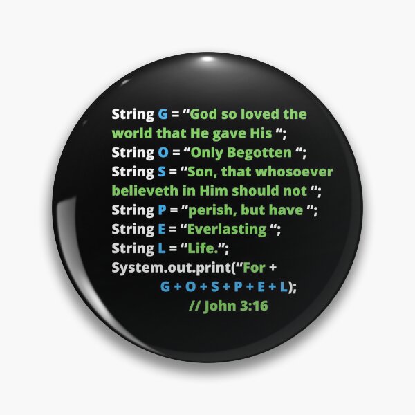 Item preview, G+O+S+P+E+L (John 3:16) designed and sold by ChristianCoding.