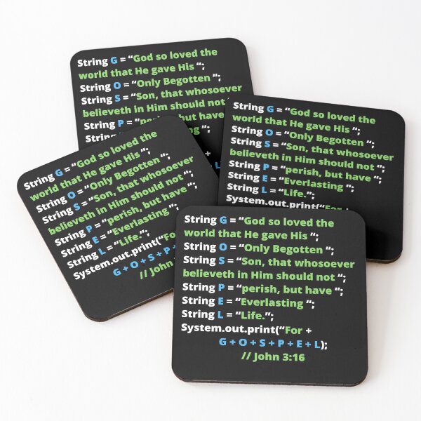 Item preview, G+O+S+P+E+L (John 3:16) designed and sold by ChristianCoding.