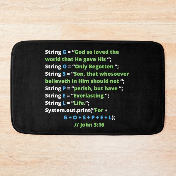 Item preview, G+O+S+P+E+L (John 3:16) designed and sold by ChristianCoding.