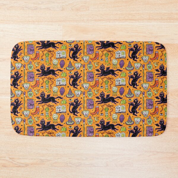Item preview, Devil Kitties in Halloween Orange  designed and sold by PinkOwlet.