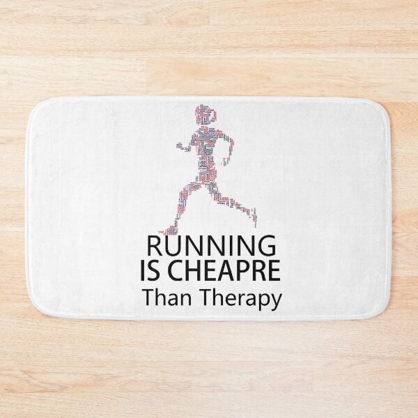 Item preview, Running is Cheaper than Therapy designed and sold by LisaZM.