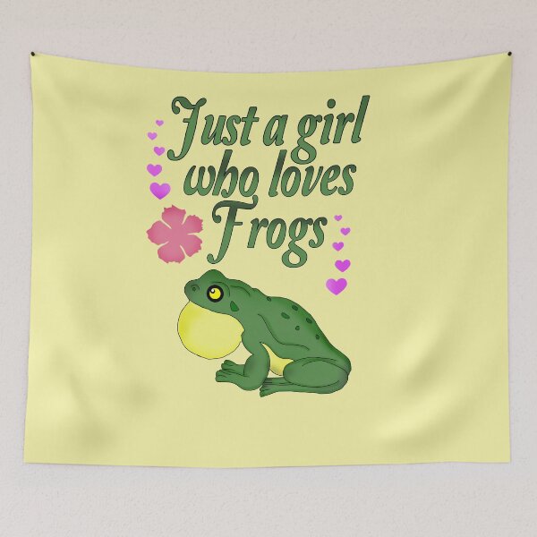 Item preview, Just a girl who loves Frogs designed and sold by Crystalsgraphix.