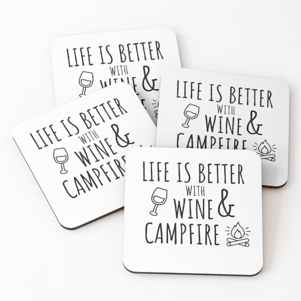 Item preview,   Camping and Wine designed and sold by TeesKeeper.