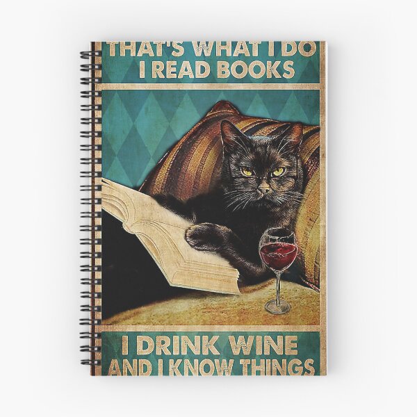 Item preview, Black Cat That's Was I Do I Read Book I Drink Wine And I Know Things designed and sold by Akubar.
