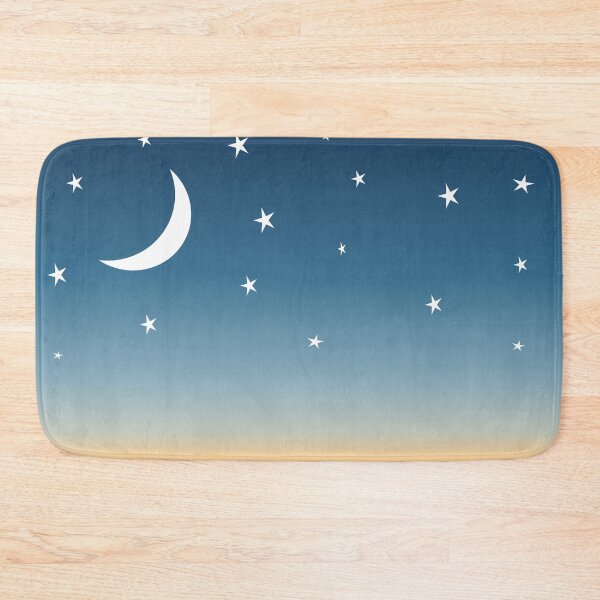 Item preview, Orangish Dusk with Moon and Stars designed and sold by shahramroj.