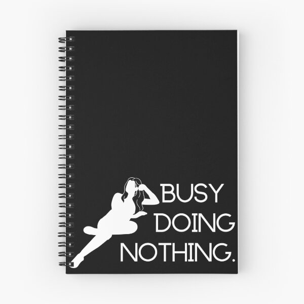 Item preview, Busy Doing Nothing Stark Black and White designed and sold by Simpli-fy.