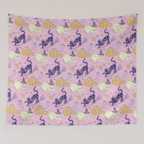 Item preview, Pastel Witchy Cats designed and sold by PinkOwlet.