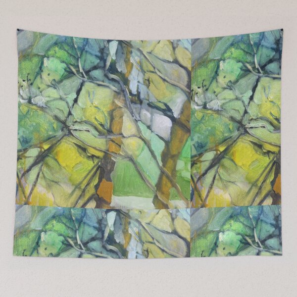 Item preview, Abstract nature scene with trees designed and sold by Kelly Onkoa.