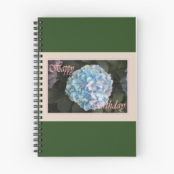 Item preview, Blue Hydrangea, Happy Birthday designed and sold by Mary Taylor.