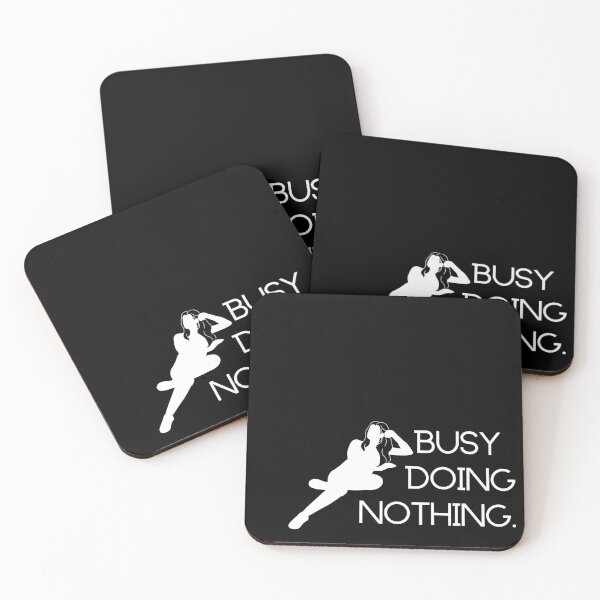 Item preview, Busy Doing Nothing Stark Black and White designed and sold by Simpli-fy.