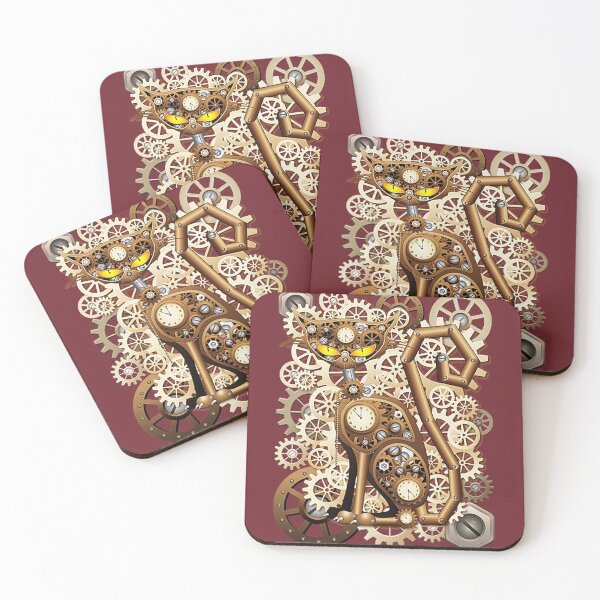 Item preview, Steampunk Cat Vintage Style T-Shirt designed and sold by eurocake06.