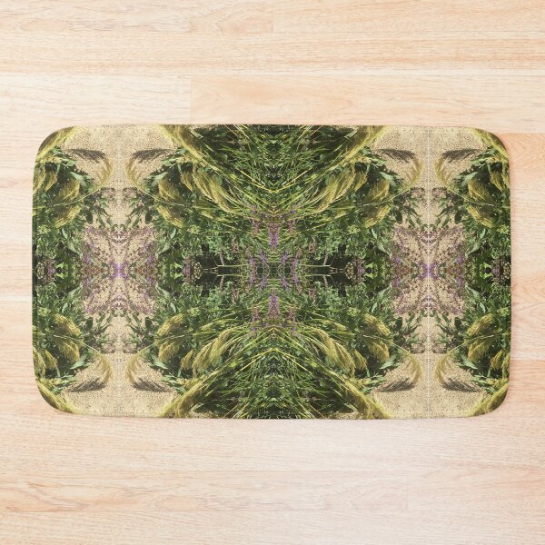 Item preview, Botanical, Divine - Golden Grass Beautifully Woven with Violet and Green Leaves designed and sold by RoseAromas.